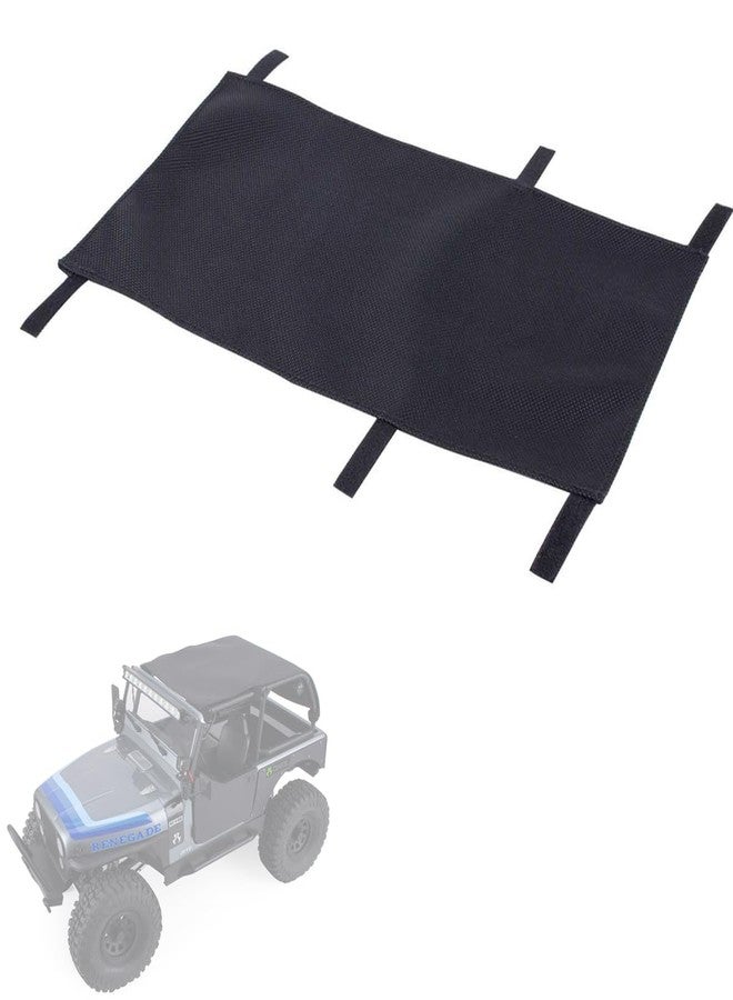 YSKMLOLP SCX10 III CJ-7 RC Waterproof Nylon Shade Cover,RC Car Roof Top Tent Rain Canopy Sunshade Decoration for 1/10 Crawler Car Axial (AXI03008) Simulation DIY, RC Car Decoration Accessories - Image 1